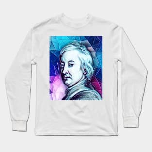 John Dryden Snowy Portrait | John Dryden Artwork 13 Long Sleeve T-Shirt